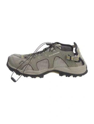 Pre-owned Salomon Mesh Athletic Sneakers In Neutrals