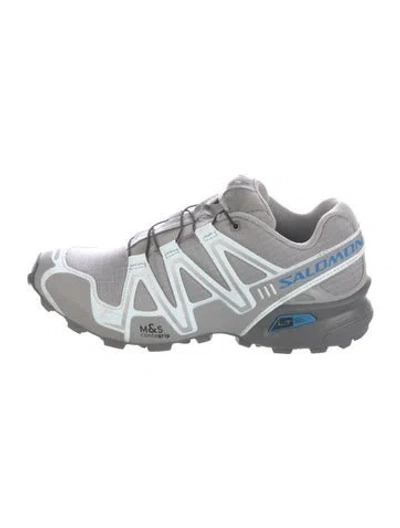 Pre-owned Salomon Mesh Athletic Sneakers In White