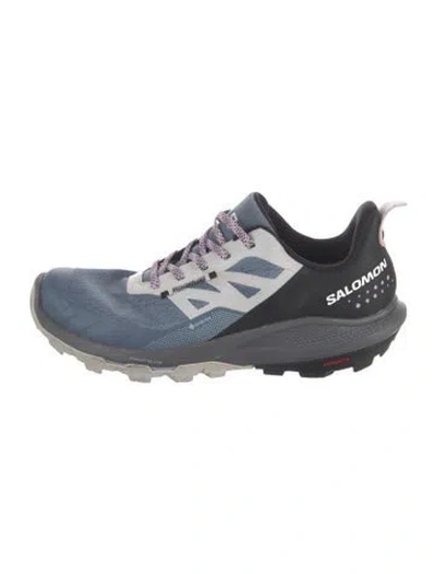 Pre-owned Salomon Mesh Colorblock Pattern Athletic Sneakers In Blue