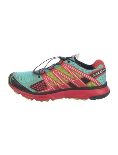 Pre-owned Salomon Mesh Colorblock Pattern Athletic Sneakers In Blue