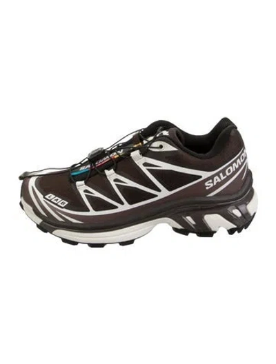 Pre-owned Salomon Mesh Colorblock Pattern Athletic Sneakers In Brown