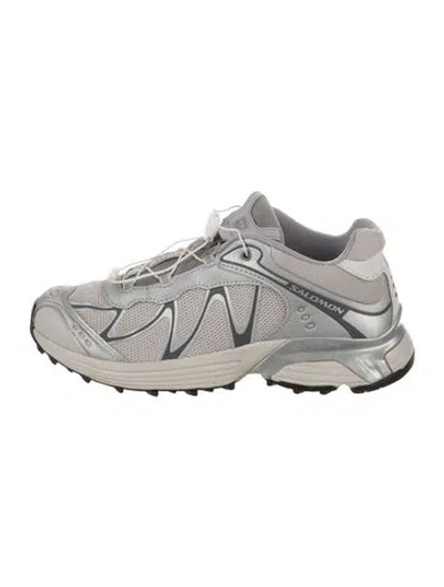 Pre-owned Salomon Mesh Colorblock Pattern Athletic Sneakers In Gray