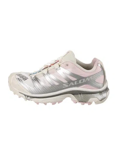 Pre-owned Salomon Mesh Colorblock Pattern Athletic Sneakers In Grey