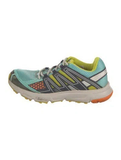 Pre-owned Salomon Mesh Colorblock Pattern Athletic Sneakers In Multicolor
