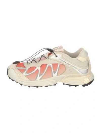 Pre-owned Salomon Mesh Colorblock Pattern Athletic Sneakers In Neutral