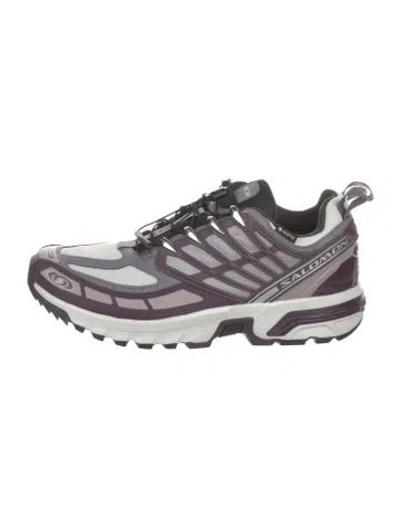 Pre-owned Salomon Mesh Colorblock Pattern Athletic Sneakers In Purple