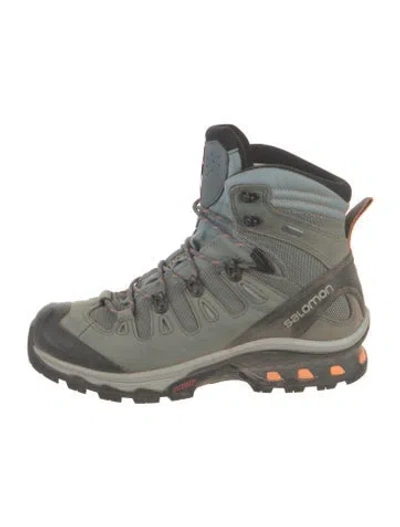 Pre-owned Salomon Mesh Colorblock Pattern Hiking Boots In Multi