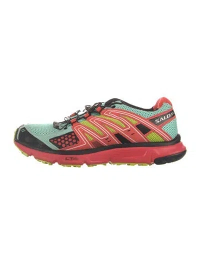 Pre-owned Salomon Mesh Colorblock Pattern Sneakers In Blue