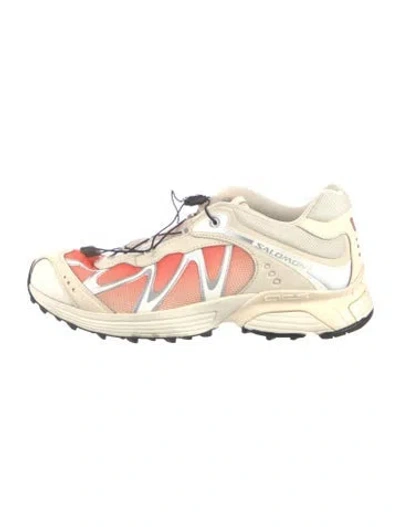 Pre-owned Salomon Mesh Colorblock Pattern Sneakers In Neutral