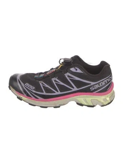 Pre-owned Salomon Mesh Graphic Print Athletic Sneakers In Black