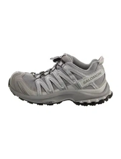 Pre-owned Salomon Mesh Graphic Print Athletic Sneakers In Gray