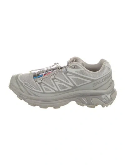 Pre-owned Salomon Mesh Graphic Print Athletic Sneakers In Gray