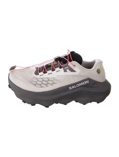 Pre-owned Salomon Mesh Graphic Print Athletic Sneakers In Gray