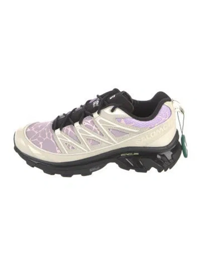 Pre-owned Salomon Mesh Graphic Print Athletic Sneakers W/ Tags In Purple