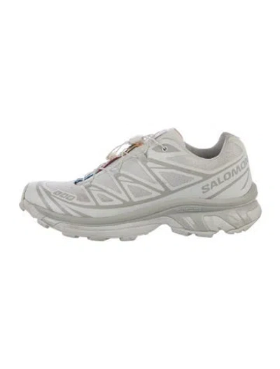 Pre-owned Salomon Mesh Graphic Print Athletic Sneakers In White