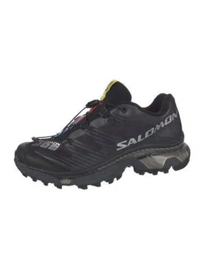 Pre-owned Salomon Mesh Graphic Print Sneakers In Black