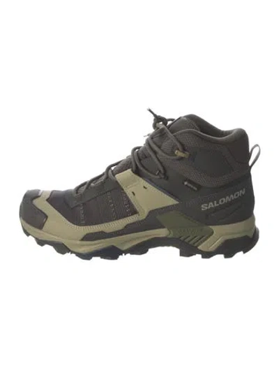 Pre-owned Salomon Mesh Hiking Boots In Gray