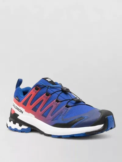 Salomon Mesh Low Sneakers Pull Tab Rubber Sole In Blue