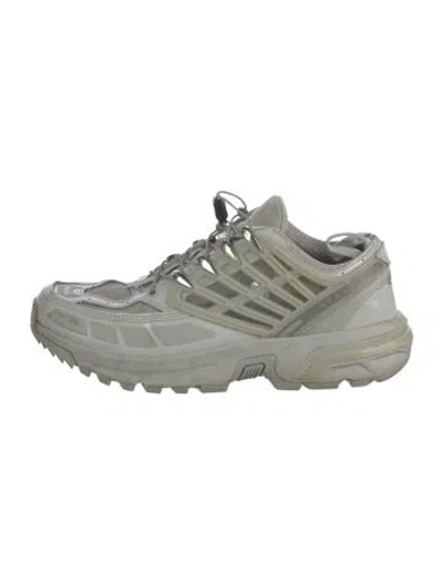 Pre-owned Salomon Mesh Mesh Accents Athletic Sneakers In Grey