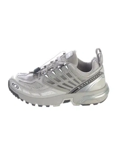 Pre-owned Salomon Mesh Mesh Accents Athletic Sneakers In Silver