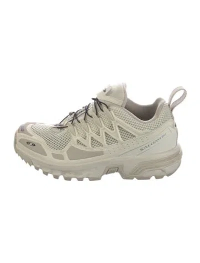 Pre-owned Salomon Mesh Mesh Accents Chunky Sneakers In White
