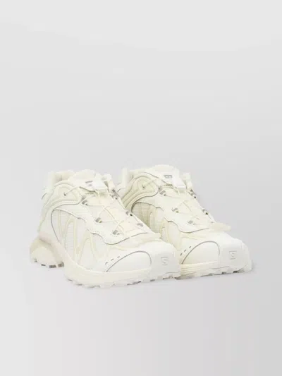 Salomon Mesh Panel Slip-on Sneakers With Padded Collar In White
