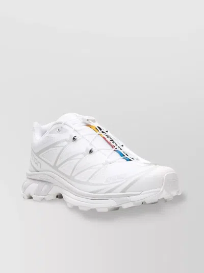 Salomon Mesh Panel Sneaker With Mud Contagrip® Sole In White
