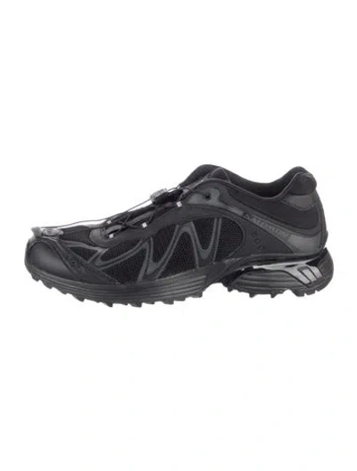Pre-owned Salomon Mesh Patterned Athletic Sneakers In Black