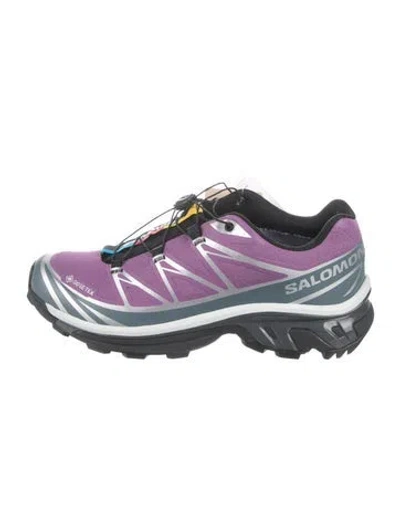 Pre-owned Salomon Mesh Patterned Athletic Sneakers In Purple