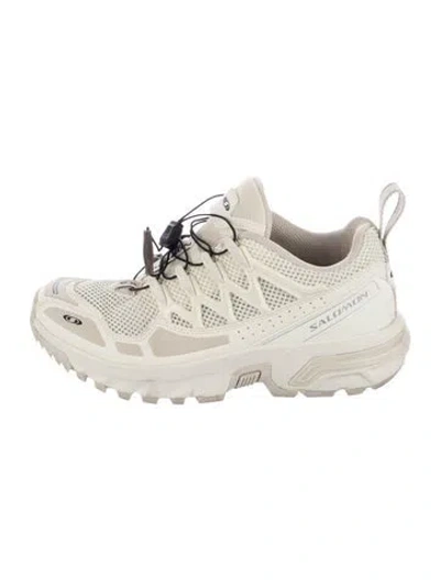Pre-owned Salomon Mesh Patterned Sneakers In Neutral