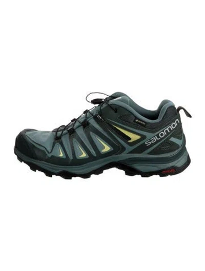 Pre-owned Salomon Mesh Printed Athletic Sneakers In Black