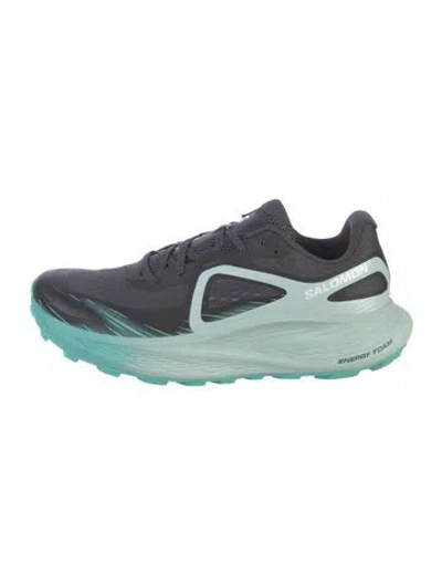 Pre-owned Salomon Mesh Printed Athletic Sneakers In Green