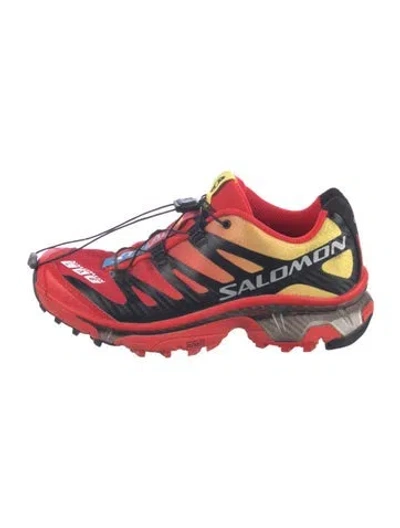 Pre-owned Salomon Mesh Printed Athletic Sneakers In Red