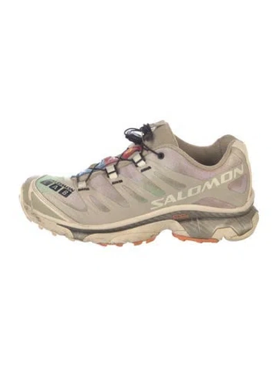 Pre-owned Salomon Mesh Printed Chunky Sneakers In Neutral