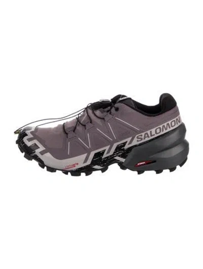 Pre-owned Salomon Mesh Printed Sneakers W/ Tags In Purple
