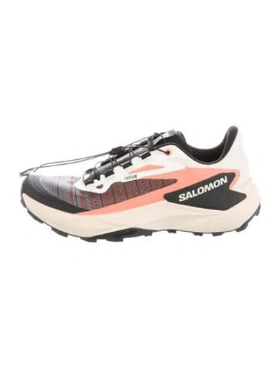 Pre-owned Salomon Mesh Printed Sneakers In White