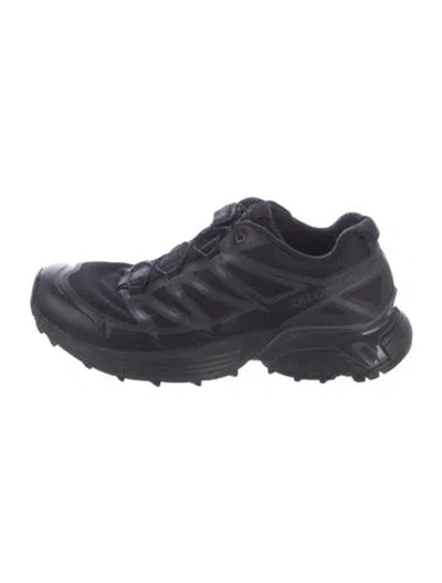 Pre-owned Salomon Mesh Sneakers In Black