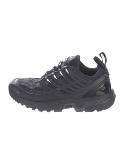 Pre-owned Salomon Mesh Sneakers In Black