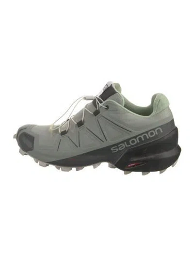 Pre-owned Salomon Mesh Sneakers In Gray