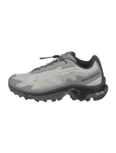 Pre-owned Salomon Mesh Sneakers In Silver