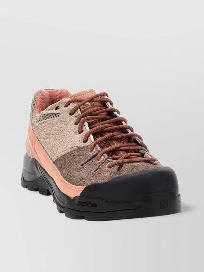 Salomon 'mesh Toe Rubber Sole Sneakers' In Brown
