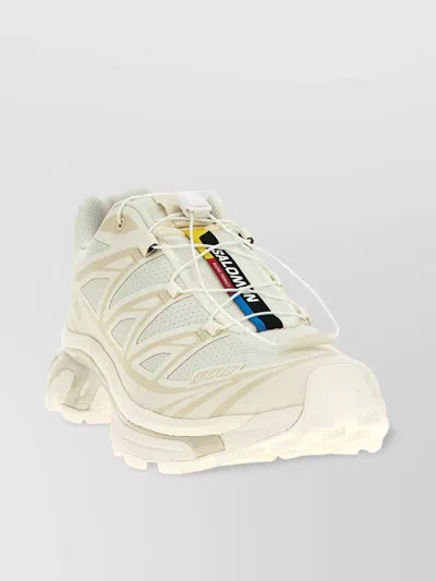 Salomon Mesh Upper Rubber Sole Sneakers In Neutral