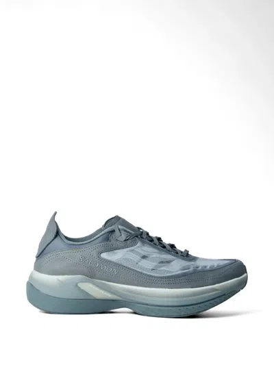 Salomon Mesh Upper Sneakers In Gray
