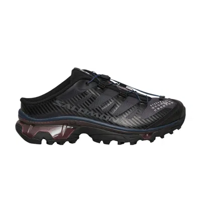 Pre-owned Salomon Mm6 Maison Margiela X  Wmns Xt-4 Mule 'black Hunkle Berry Violet' | Women's Size 6