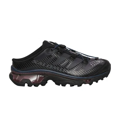 Pre-owned Salomon Mm6 Maison Margiela X  Xt-4 Mule 'black Hunkle Berry Violet' | Men's Size 10