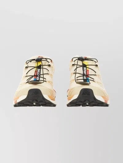 Salomon Xt-6 Gtx Panelled Mesh Sneakers In Neutral