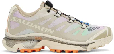 Salomon Multicolor Xt-4 Og Aurora Borealis Sneakers In Shortbread/bird Of P