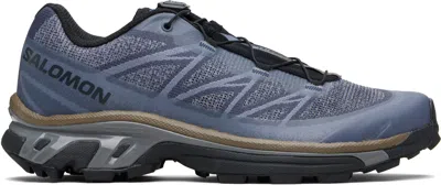 Salomon Navy Xt-6 Sneakers In Blue