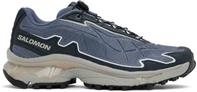 Salomon Navy Xt-slate Sneakers In Grisaille/carbon/gho