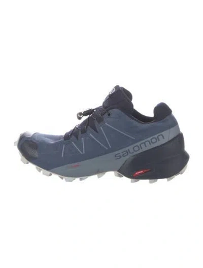 Pre-owned Salomon Nylon Athletic Sneakers In Blue